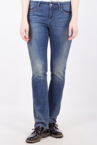 Прямые джинсы с заломами MEDIUM RISE STRAIGHT - Esprit