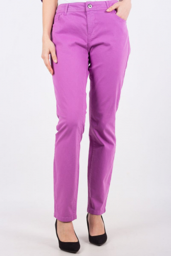Летние брюки сиреневого цвета с карманами - Comma
