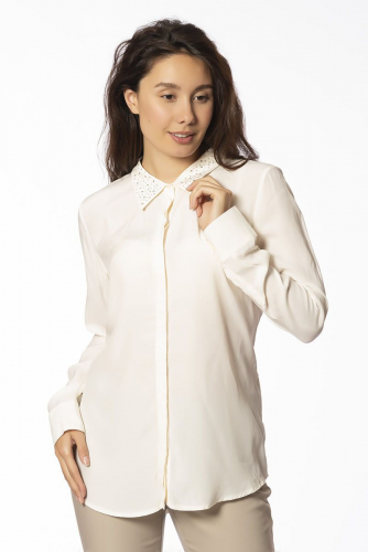 Блуза с длинным рукавом цвета слоновой кости - Zero