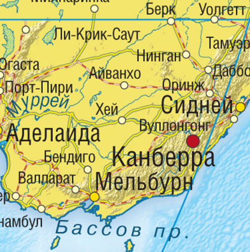 Карта-пазл.Австралия и Океания