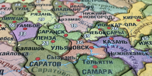 Карта-пазл. Субъекты Российской Федерации