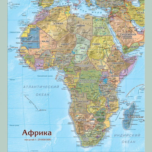 Карта пазл. Африка