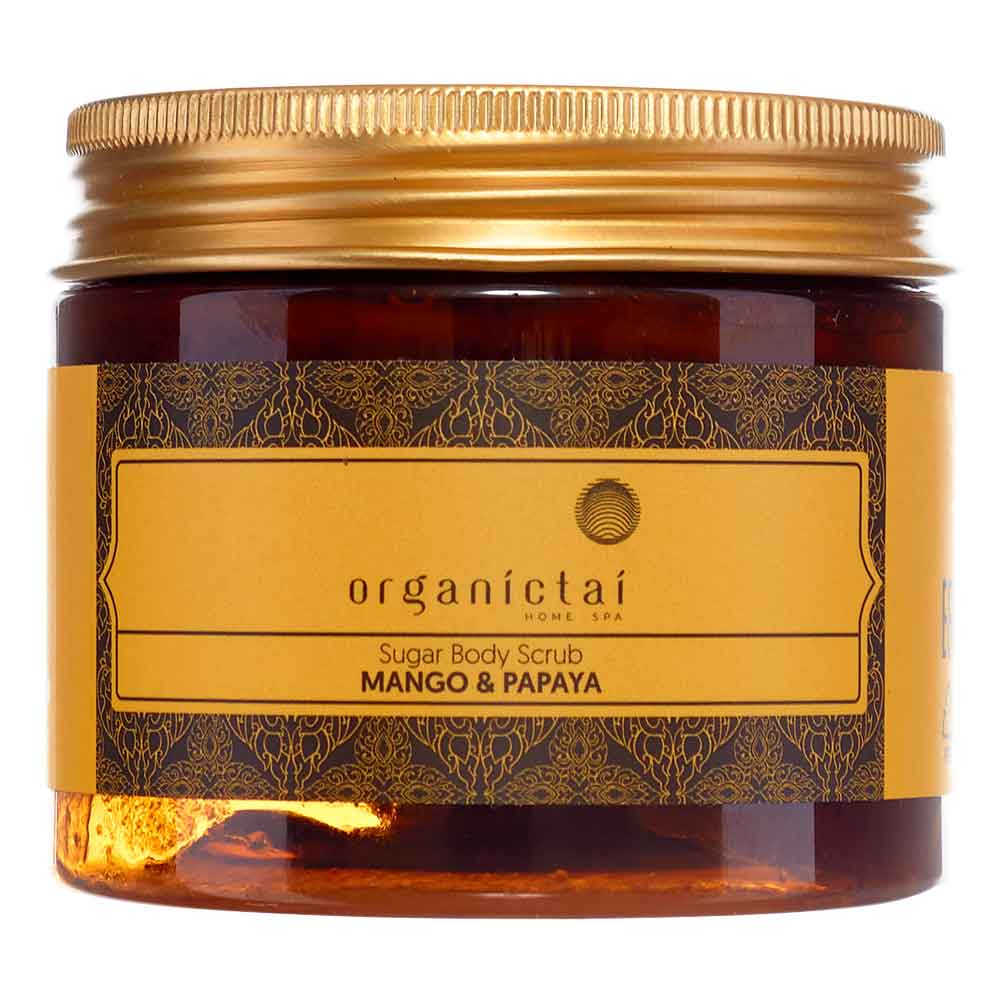 ORGANIC TAI Body Scrub Mango and Papaya Скраб для тела на основе тростникового сахара Манго и Папаия 200г