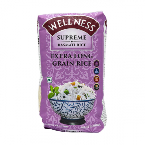 WellNess Рис Басмати Extra long grain rice 1 кг