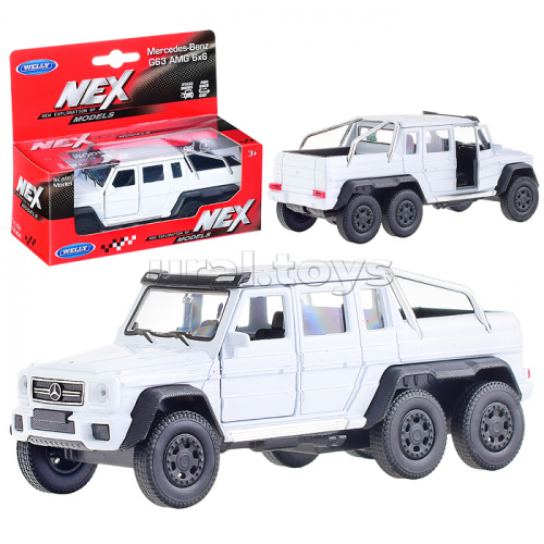 Машинка 1:38 Mercedeces-Benz G63 AMG 6X6, пруж. мех., цвет в асс.