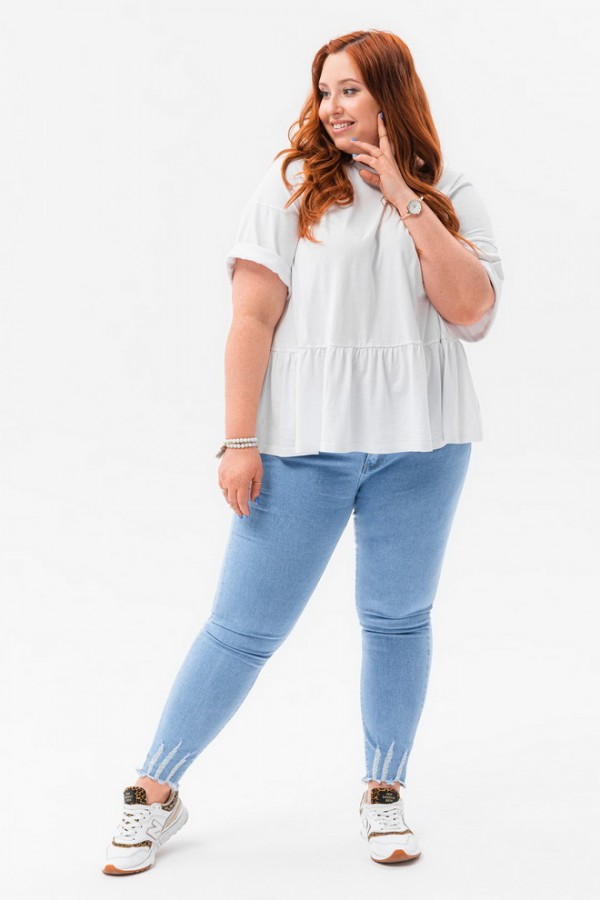 Джинсы OMBRE Plus Size PLR136 - niebieskie