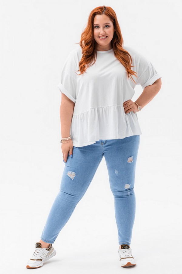 Джинсы OMBRE Plus Size PLR135 - niebieskie