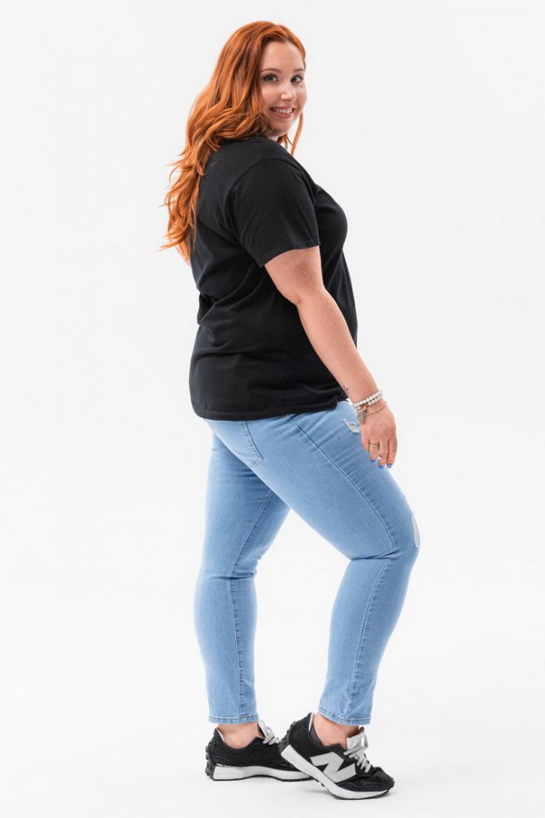 Джинсы OMBRE Plus Size PLR132 - niebieskie