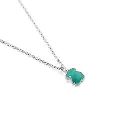 Silver New Color Pendant with Amazonite 1,55см