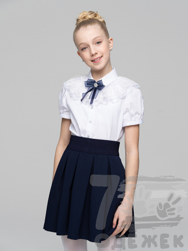1083-1 Блузка для девочки с коротким рукавом