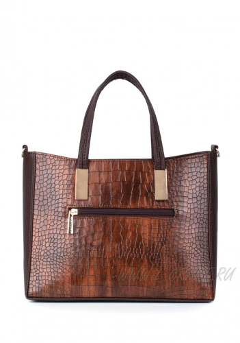 Модель №1427 | кожзам | крокодил | коричневый | Р856-2 | 30131