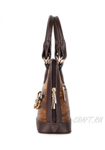 Модель №1481 | кожзам | гладкий крокодил | коричневый | Р855-2 | 30023