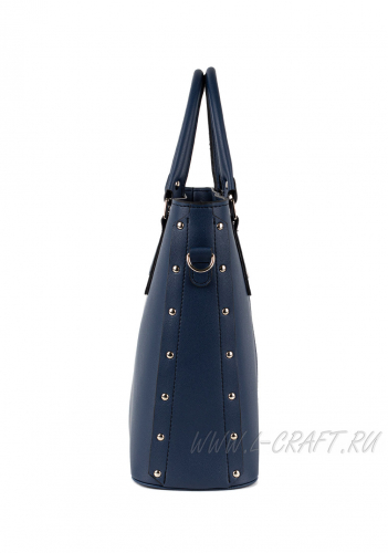 Модель №1455 | кожзам | гладкий | синий | Р848-16 | 28240