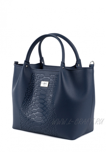 Модель №1428 | кожзам | гладкий | синий | Р848-16 | 27959