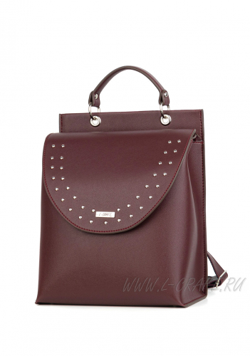 Модель №1483 | кожзам | гладкий | бордовый | Р848-23 | 30089