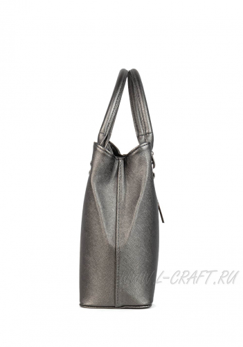 Модель №1418 | кожзам | гладкий | серебро | Р765-11 | 29413