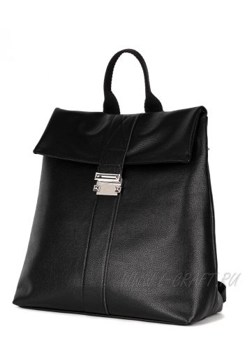 Модель №1462 | кожзам | гладкий | черный | Р831-1 | 28932