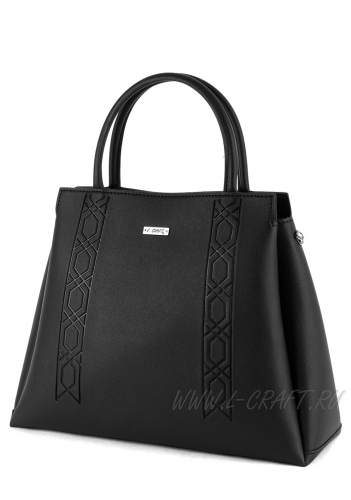 Модель №1451 | кожзам | гладкий тиснение | черный | Р848-1 | 27958