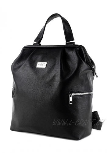 Модель №1453 | кожзам | гладкий | черный | Р879-1 | 28094