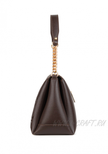 Модель №1446 | кожзам | гладкий тиснение | коричневый | Р848-2 | 30007
