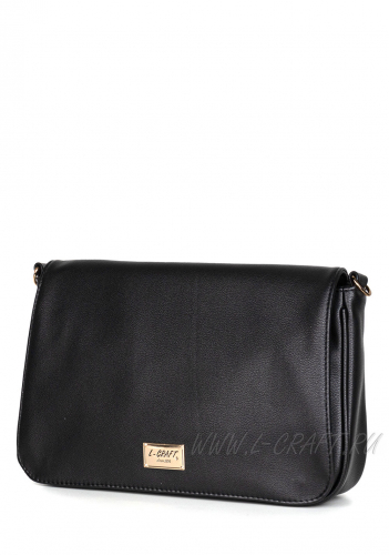 Модель №1228 | кожзам | гладкий | черный | Р909-1 | 29883