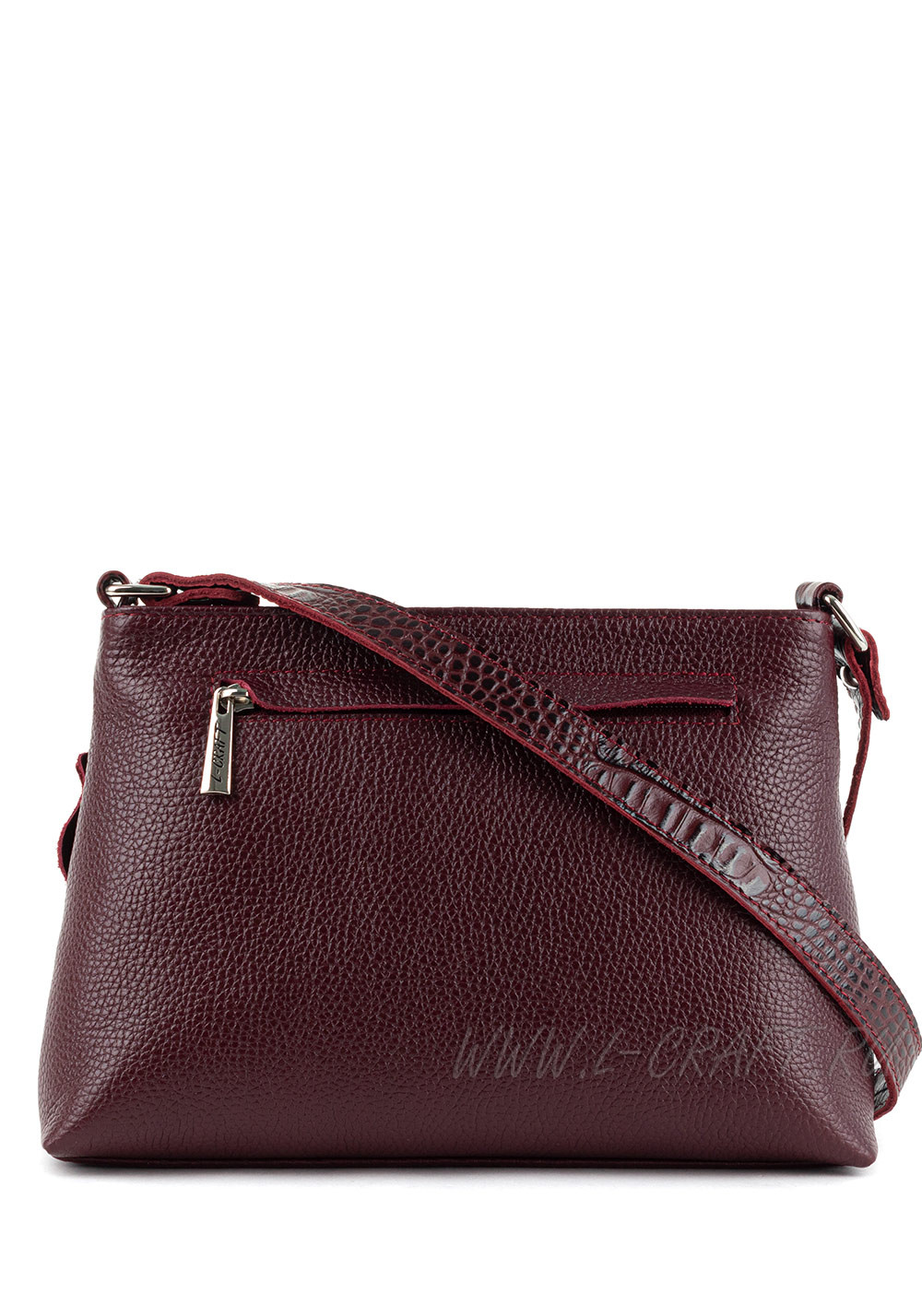 Модель №L121 | кожа | гладкий крокодил | бордовый | К209-3 | 27678