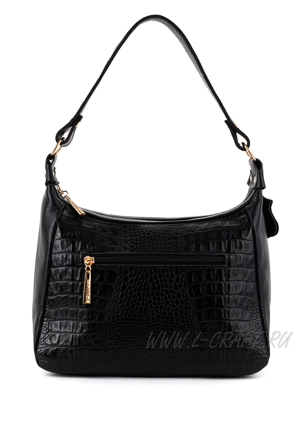 Модель №L123 | кожа | крокодил | черный | К209-1 | 27651