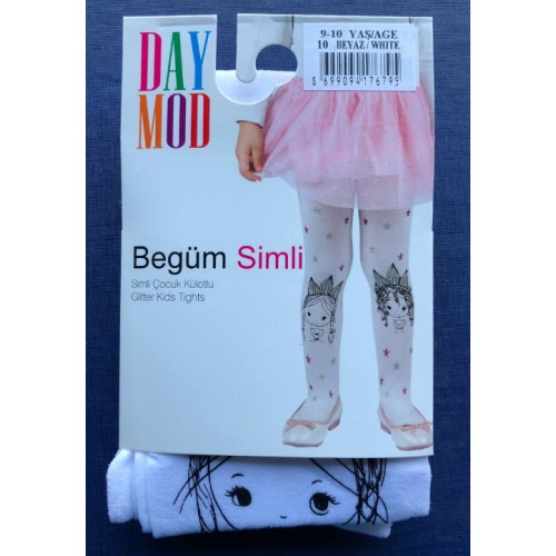 D5063-2 Колготки 'BEGUM' 122/128 р для девочек DAYMOD