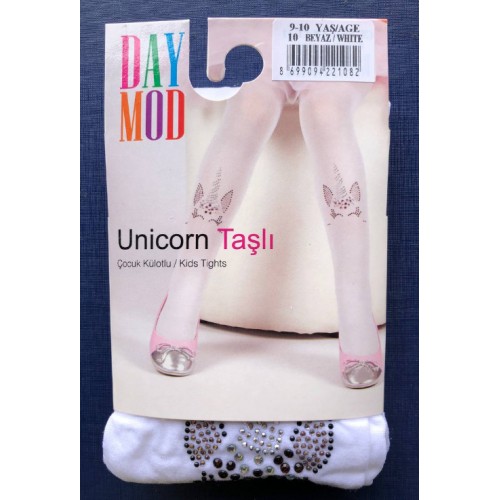 D4006-4 Колготки 'UNICORN' 146/152 р для девочек DAYMOD