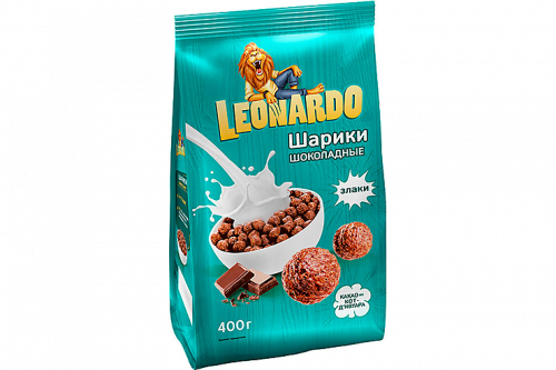 «Leonardo», готовый завтрак «Шоколадные шарики», 400 г
