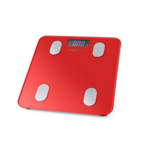 Весы Marta MT-1683 напольные Красный рубин LСD диагностические,умные с Bluetooth 28х28см  (10) оптом