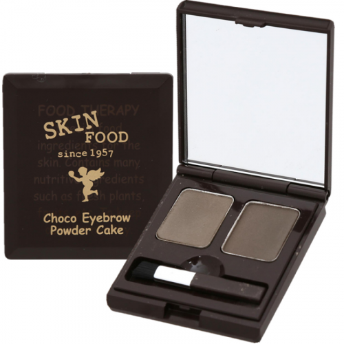 Skinfood Choco Eyebrow Powder Cake # 1 Gray Khaki Black- Тени для бровей