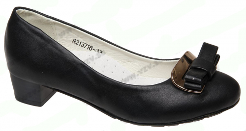 Туфли для девочек R213716, черный