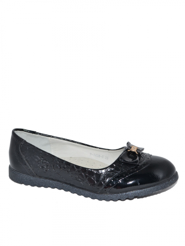 Туфли для девочек B-1438-B, черный
