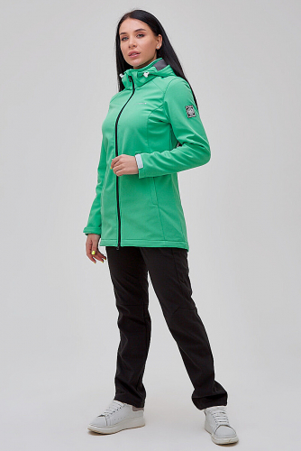 Костюм женский softshell зеленого цвета #780713Зеленый