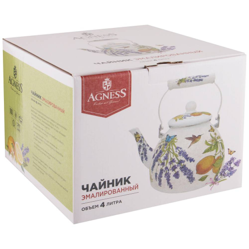 ЧАЙНИК AGNESS  ЭМАЛИРОВАННЫЙ,  СЕРИЯ 