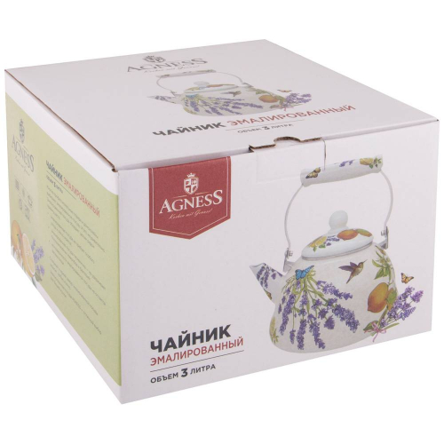 ЧАЙНИК AGNESS  ЭМАЛИРОВАННЫЙ, СЕРИЯ 