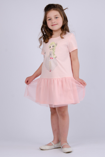 Платье ПлД-45 снежка персик детское