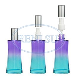 Ирис (50 мл) голубой + пласт. помпа 18-6 (с крышкой серебро)