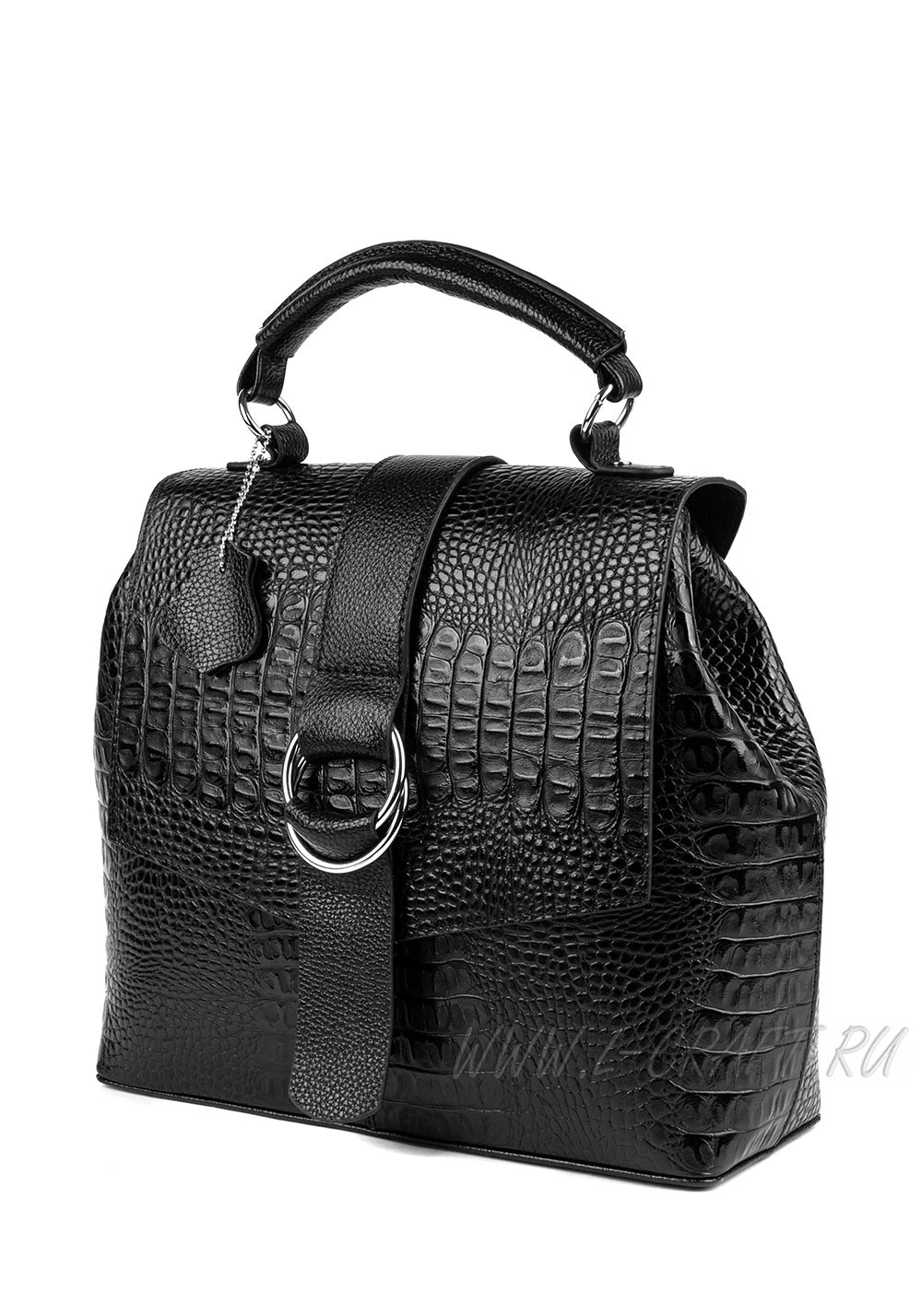 Модель №L117 | кожа | крокодил | черный | К209-1 | 26738