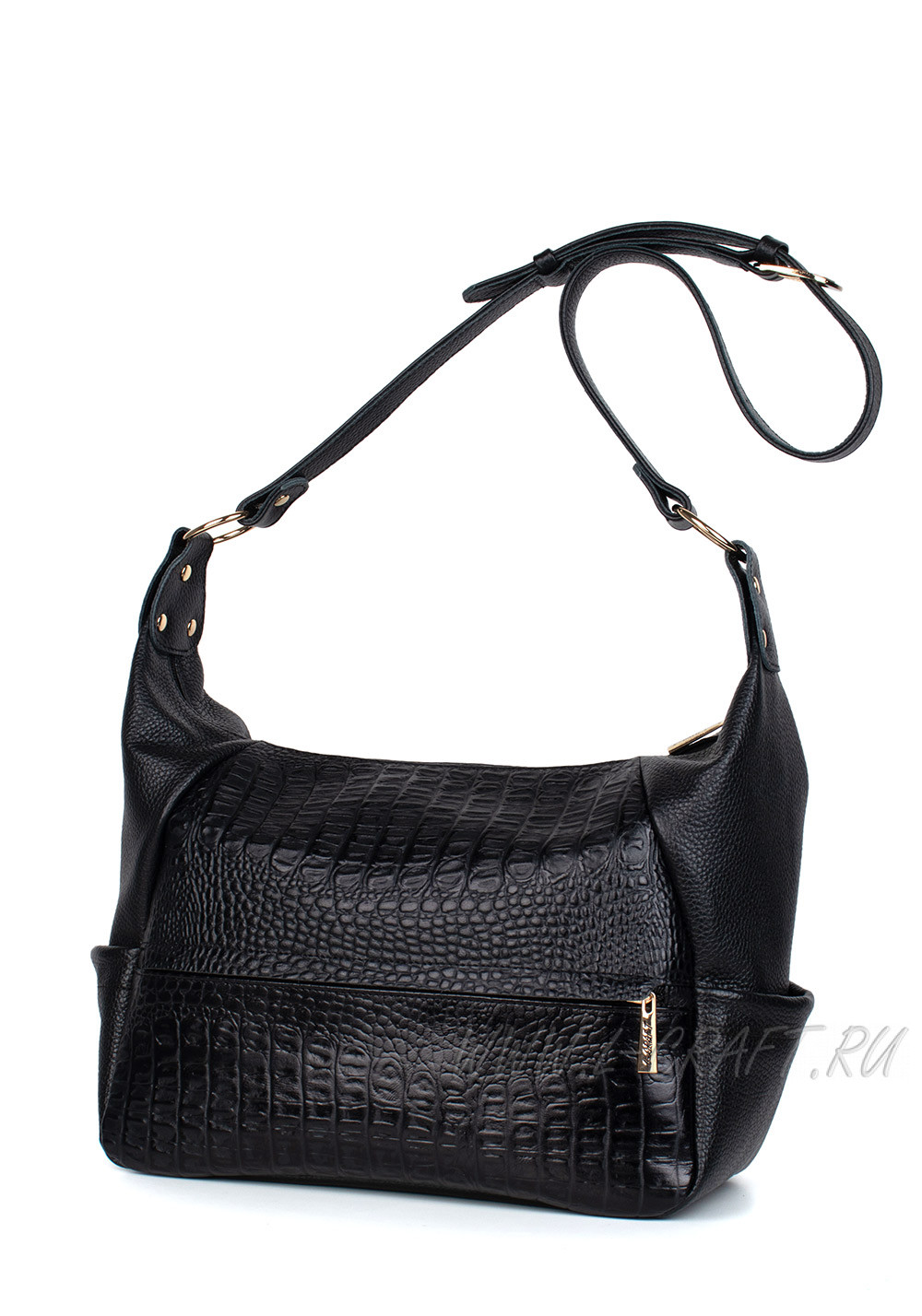 Модель №L79 | кожа | крокодил | черный | К209-1 | 30048