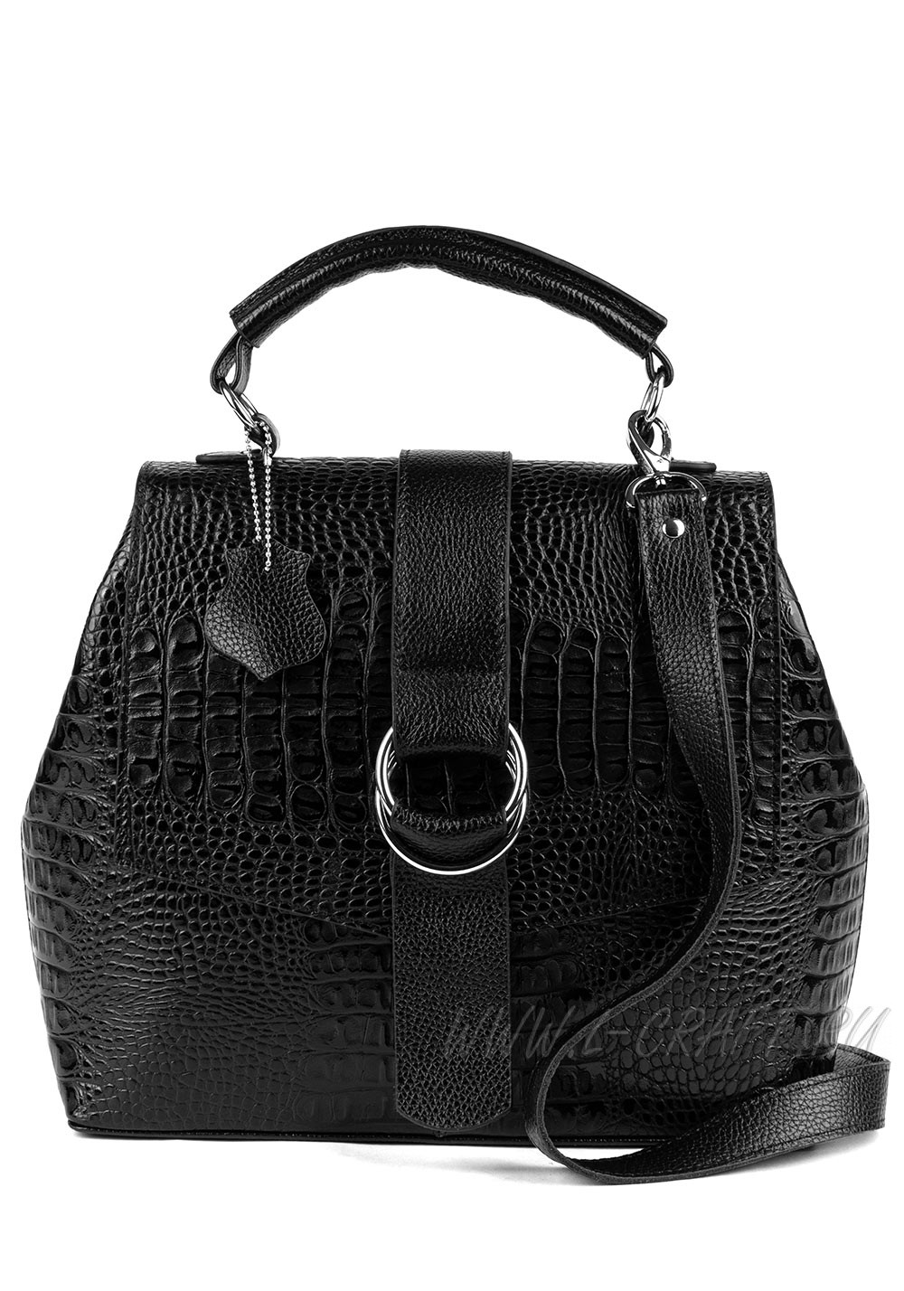 Модель №L117 | кожа | крокодил | черный | К209-1 | 26738