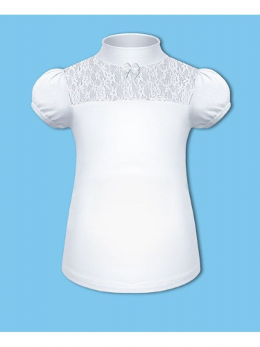 Школьный комплект для девочки с белой блузкой и юбкой с бантом 71672-78051