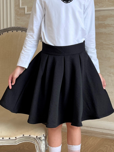 Черная юбка для девочки 78338-ДШ21