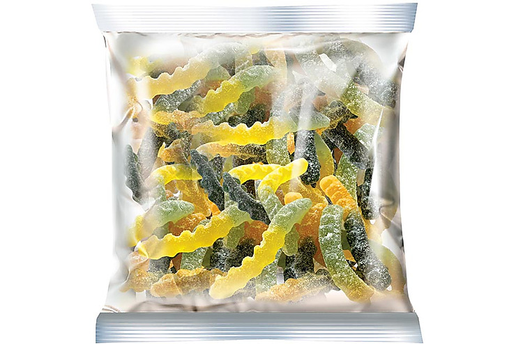 «KrutFrut», мармелад жевательный, со вкусами киви, персик, черная смородина, лимон. (упаковка 0,5 кг)