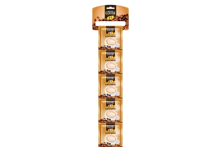 «Bridge Coffee», напиток кофейный 3 в 1 Капучино, 20 г (упаковка 16 шт)