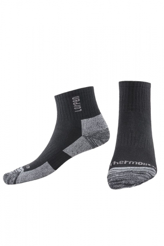 Трекинговые носки черного цвета с инновационной технологией сохранения тепла - Lorpen