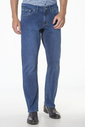 Классические прямые синие джинсы - BEDEW
