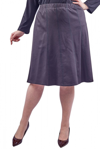 Расклешенная трикотажная юбка на резинке - m.collection