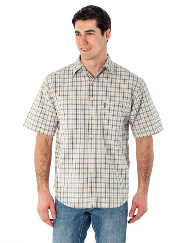 Рубашка с карманами в клетку мультиколор - Monolith